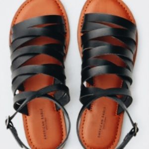 💀BOGO FREE American Eagle Black Strappy Sandals